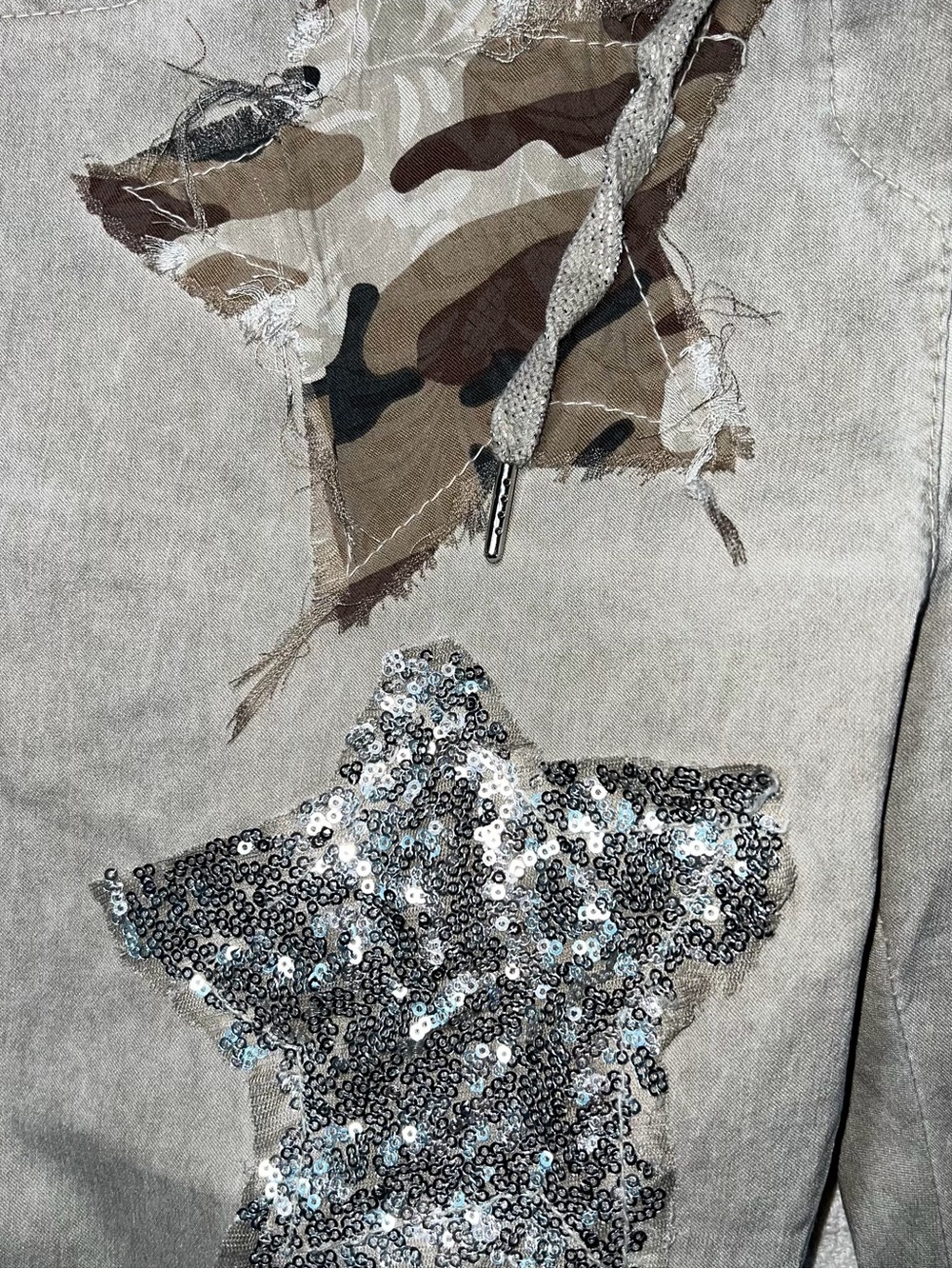 Gigi Moda Patchwork Embroidered Pants Womens Size S Cotton Boho Artsy - Picture 5 of 10